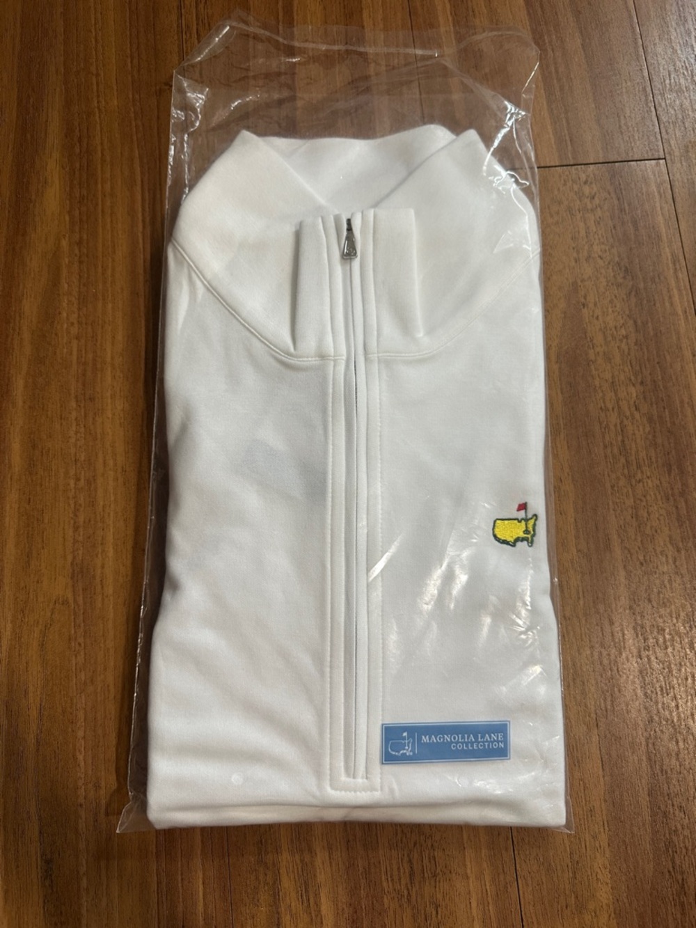 Masters Magnolia Lane Collection Ladies White Half-Zip Pullover with Logo